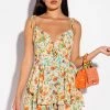 EVERYTHING AND MORE FLORAL ROMPER -AKIRA Sales Shop everything and more floral romper yellow multi 1 1