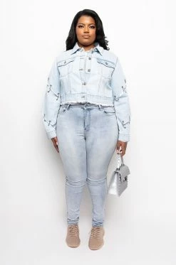 FLEX FIT EXTREME STRETCH HIGH WAIST PEARL SKINNY JEANS -AKIRA Sales Shop extreme stretch high waist pearl skinny jeans light blue denim 8 8
