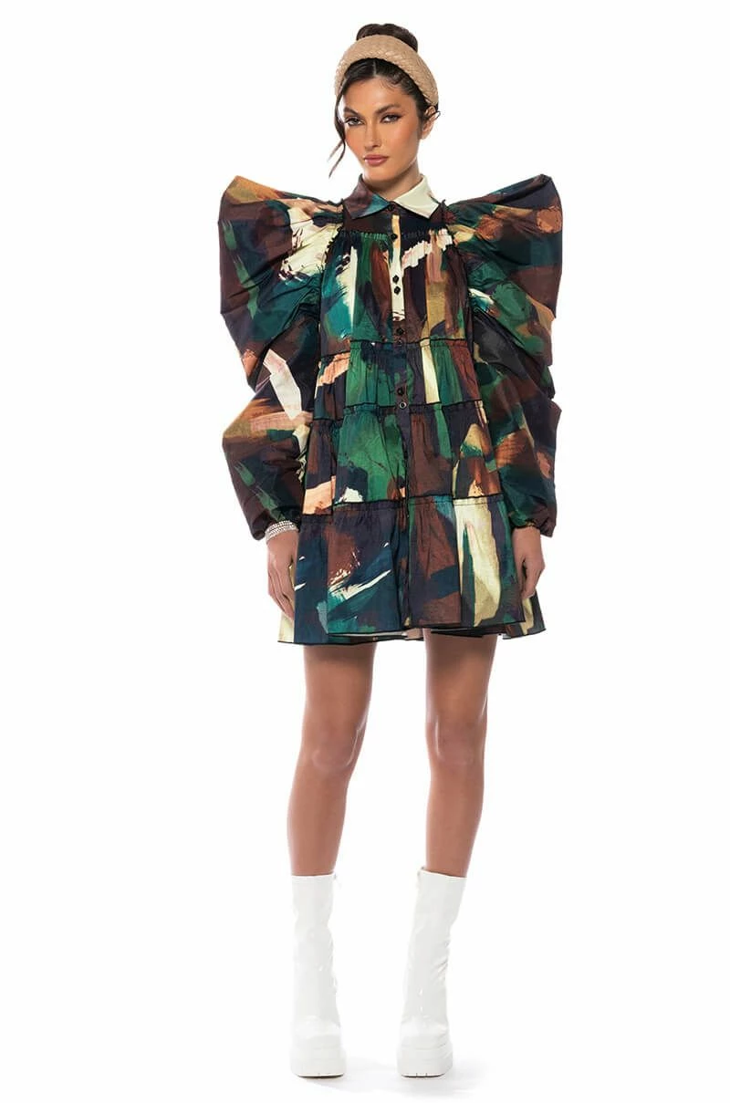 FALL IN LOVE COLLARED MINI DRESS 4 FALL IN LOVE COLLARED MINI DRESS - Image 2
