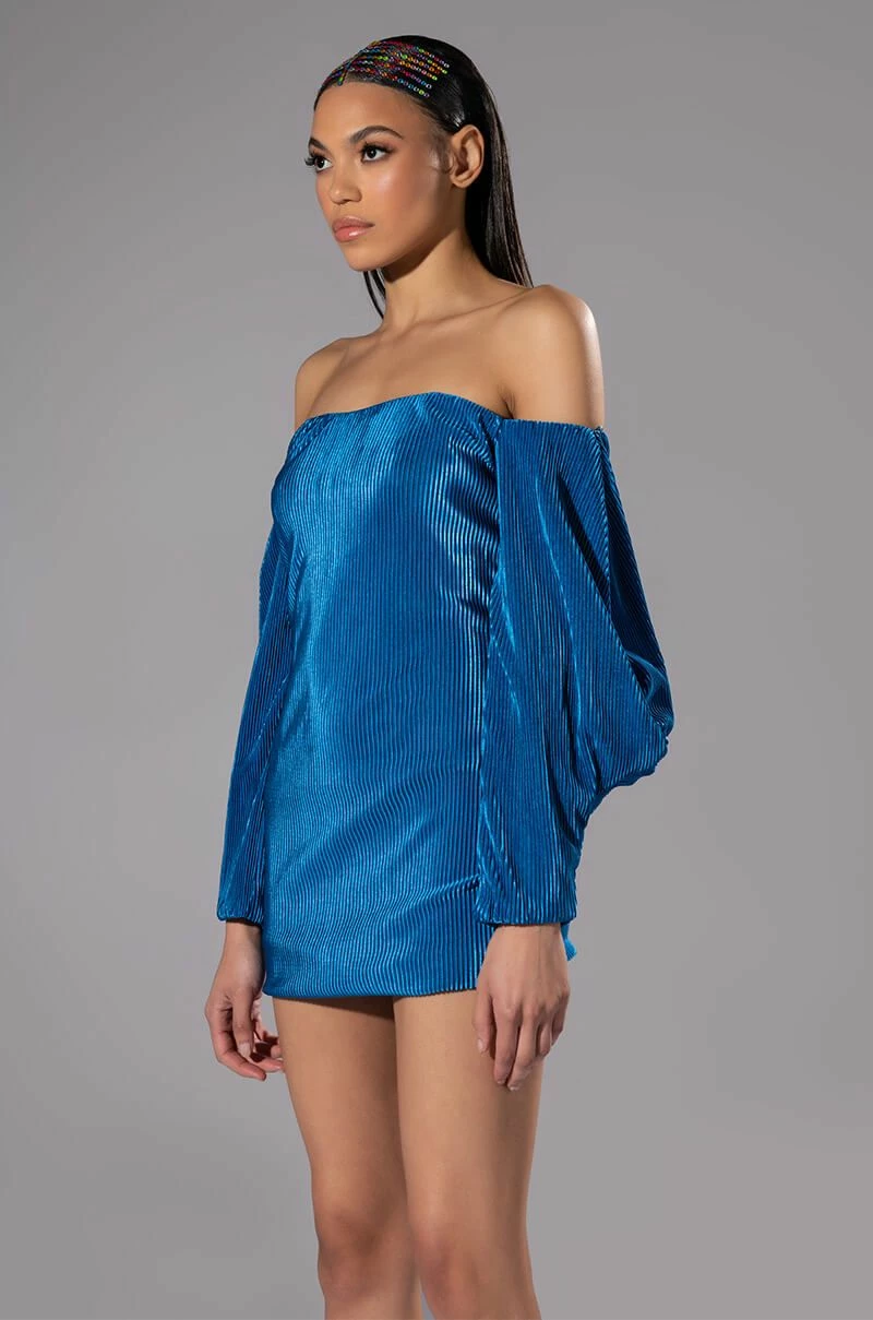 FAYE OFF THE SHOULDER PLEATED MINI DRESS 4 FAYE OFF THE SHOULDER PLEATED MINI DRESS - Image 2