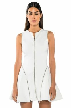 FEELING LIKE A TEN ZIPPER MINI DRESS