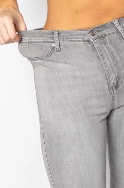 FLEX-FIT HIGH WAISTED SUPER STRETCHY SKINNY JEANS -AKIRA Sales Shop flex fit high waisted super stretchy skinny jeans grey 6 6 c1
