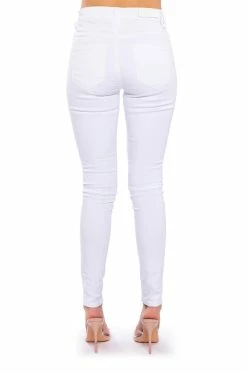 FOLLOW MY LEAD DESTROYED HIGH RISE SKINNY JEANS 16 FOLLOW MY LEAD DESTROYED HIGH RISE SKINNY JEANS -AKIRA Sales Shop follow my lead destroyed high rise skinny jeans white 7 7