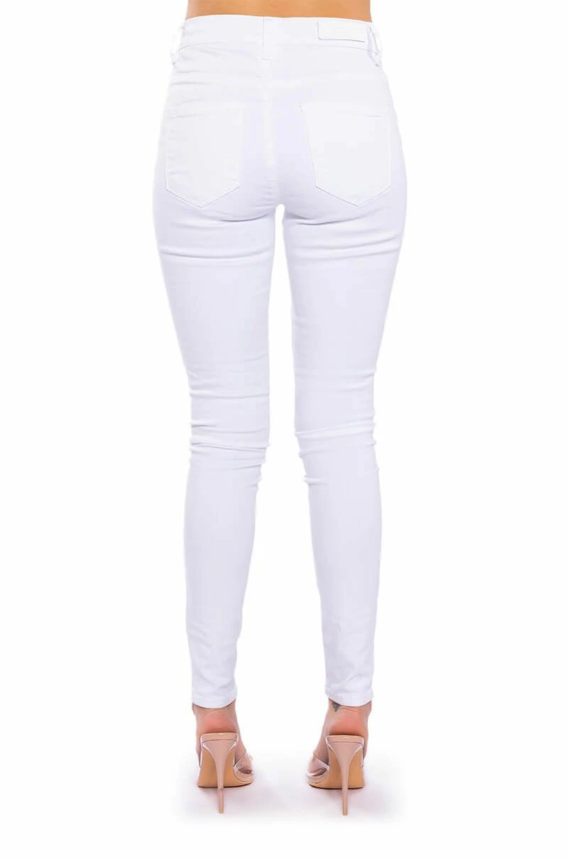 FOLLOW MY LEAD DESTROYED HIGH RISE SKINNY JEANS 9 FOLLOW MY LEAD DESTROYED HIGH RISE SKINNY JEANS - Image 7
