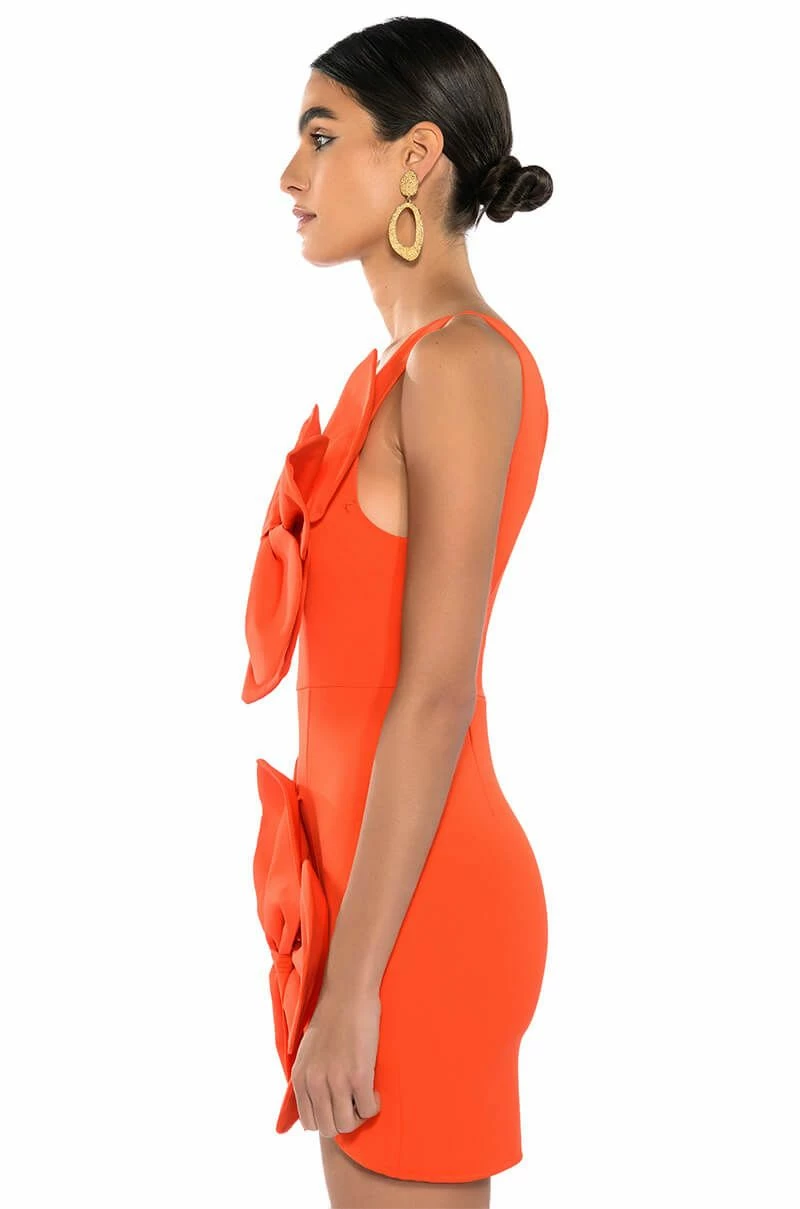 GEMMA FLORAL DETAIL ONE SHOULDER MINI DRESS 7 GEMMA FLORAL DETAIL ONE SHOULDER MINI DRESS - Image 5