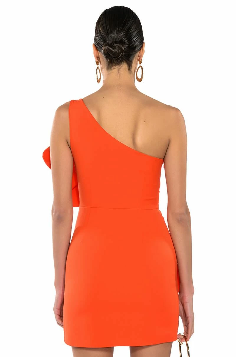 GEMMA FLORAL DETAIL ONE SHOULDER MINI DRESS 8 GEMMA FLORAL DETAIL ONE SHOULDER MINI DRESS - Image 6