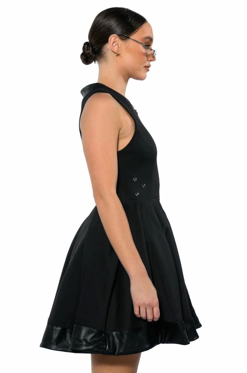 GOODIE ZIP DOWN PLEATED A LINE DRESS 5 GOODIE ZIP DOWN PLEATED A LINE DRESS - Image 3