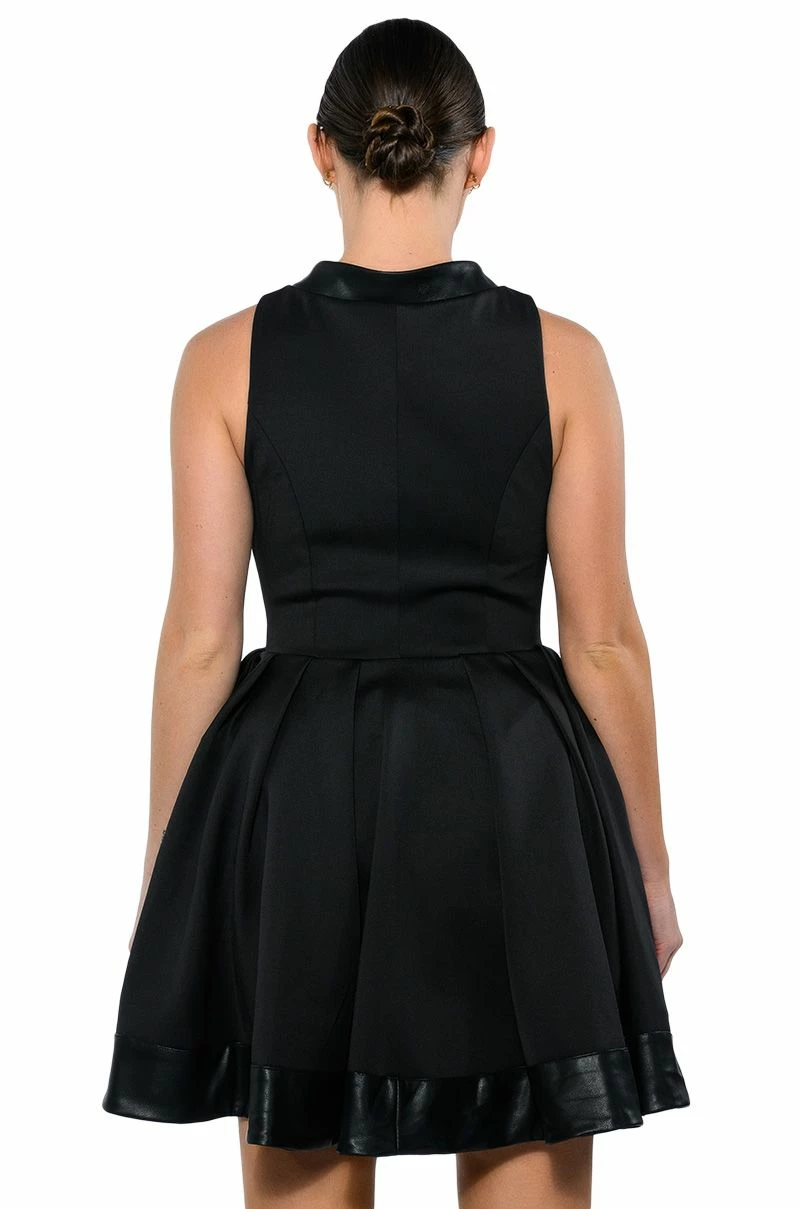 GOODIE ZIP DOWN PLEATED A LINE DRESS 6 GOODIE ZIP DOWN PLEATED A LINE DRESS - Image 4