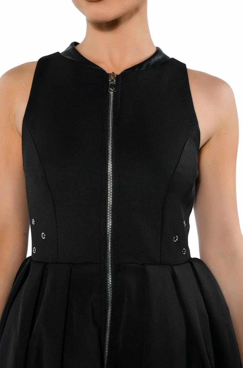 GOODIE ZIP DOWN PLEATED A LINE DRESS 7 GOODIE ZIP DOWN PLEATED A LINE DRESS - Image 5