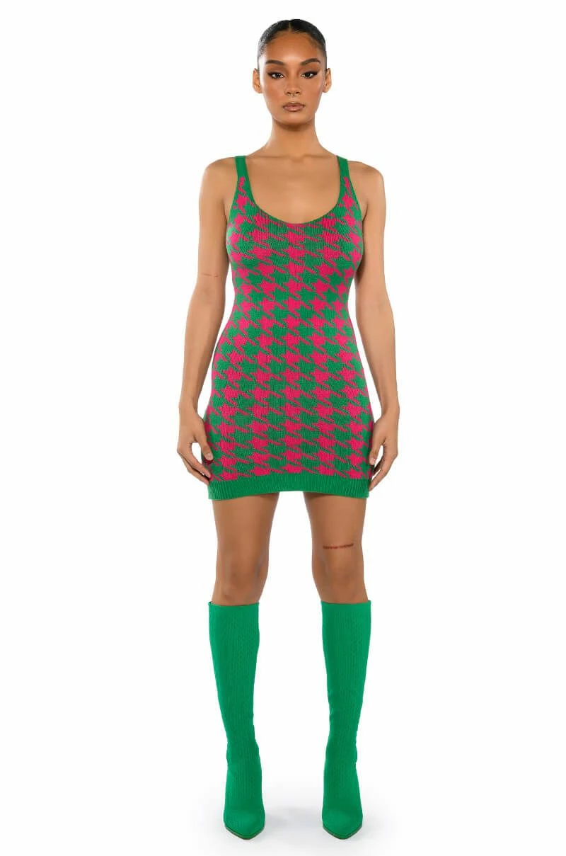 HIGHER LOVE KNIT MINI DRESS - Image 4