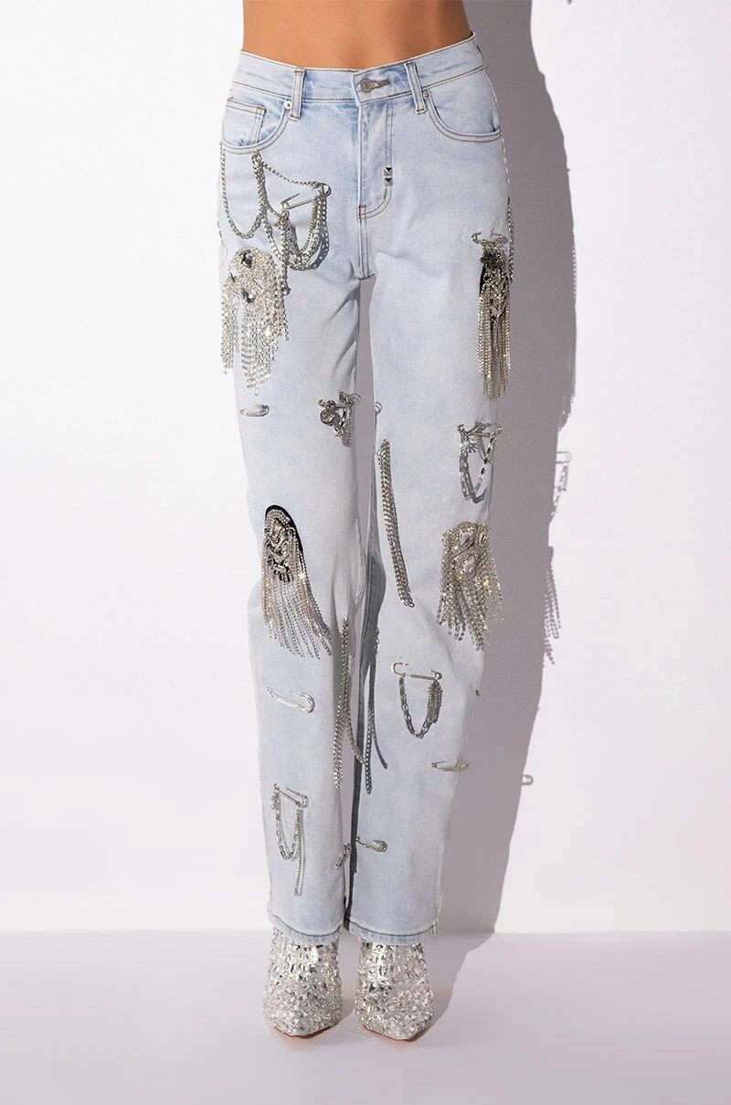 HOUDINI EMBELLISHED WIDE LEG JEAN 12 HOUDINI EMBELLISHED WIDE LEG JEAN - Image 10