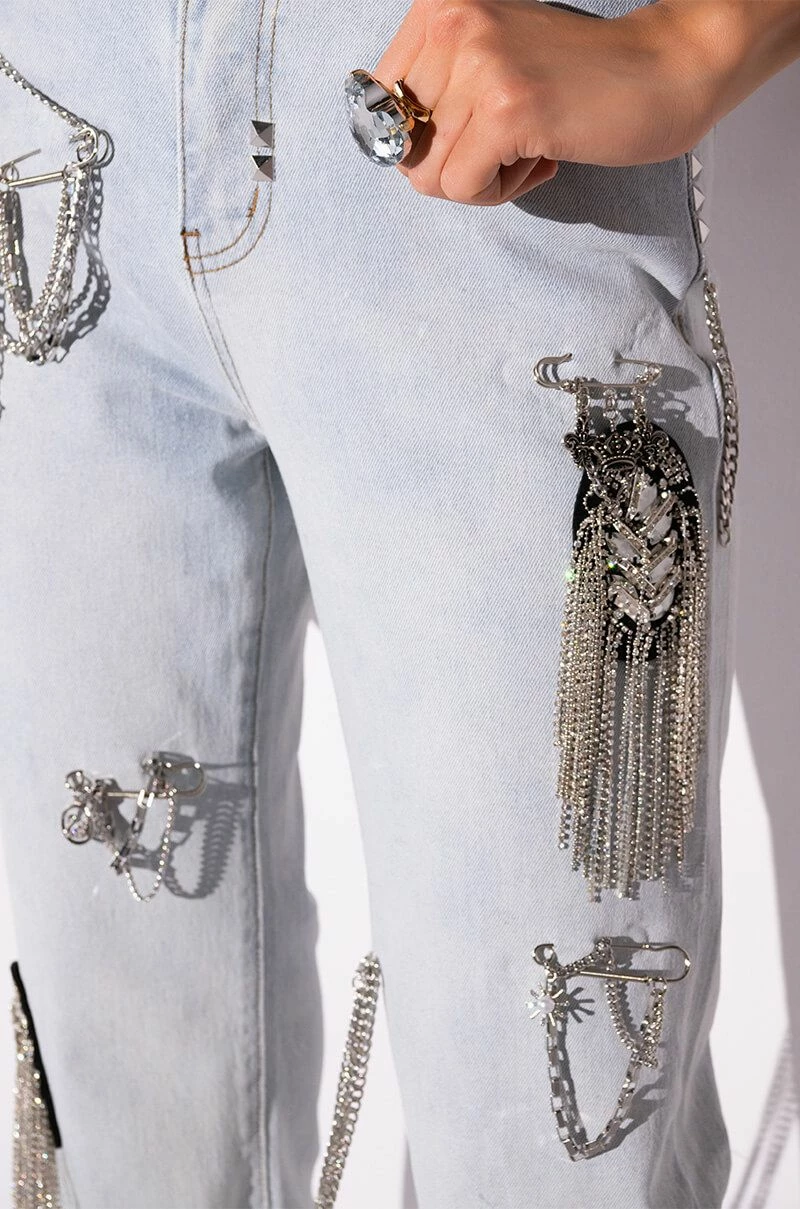 HOUDINI EMBELLISHED WIDE LEG JEAN 16 HOUDINI EMBELLISHED WIDE LEG JEAN - Image 14