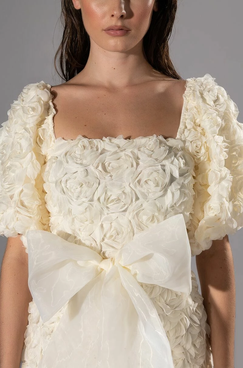 IN FULL BLOOM TEXTURED MINI DRESS - Image 6