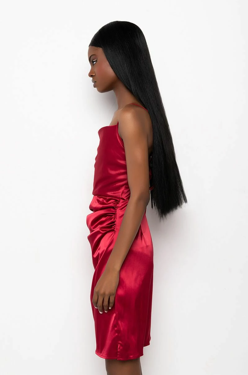 IN IT TO WIN SATIN MINI DRESS 5 IN IT TO WIN SATIN MINI DRESS - Image 3