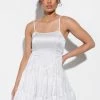 IN THE MOMENT FIT AND FLARE MINI DRESS 1 IN THE MOMENT FIT AND FLARE MINI DRESS -AKIRA Sales Shop in the moment fit and flare mini dress white 1 1