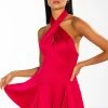 INVITE ONLY SATIN HALTERNECK ROMPER