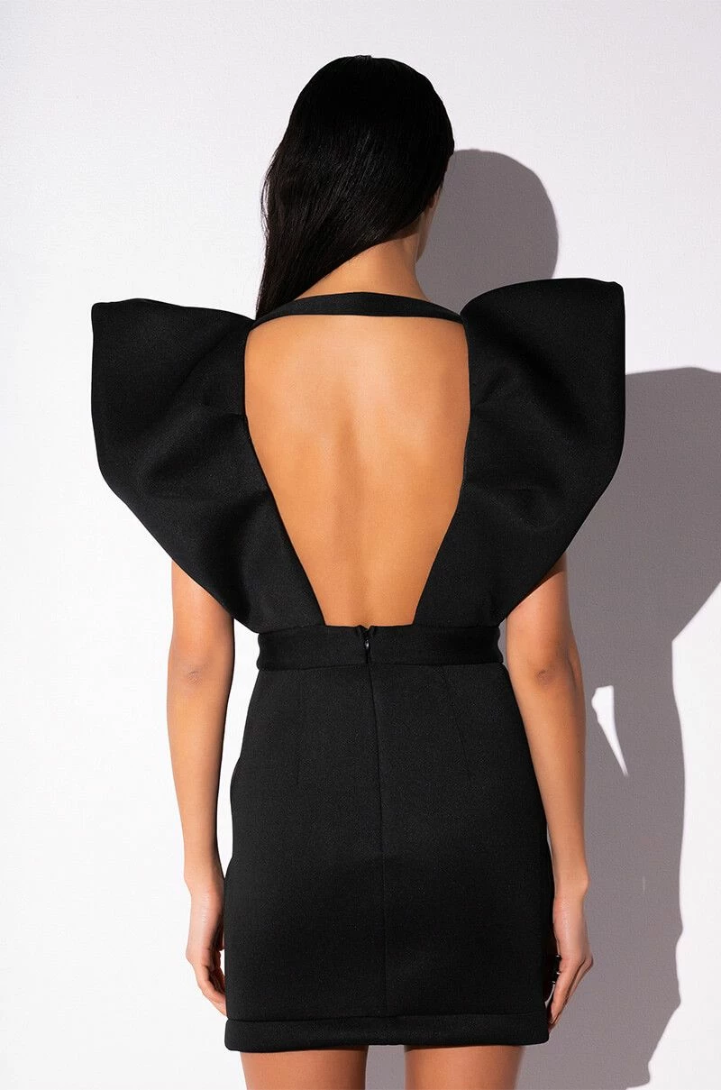 IRREPLACEABLE RUFFLE SLEEVE TULIP HEM MINI DRESS 8 IRREPLACEABLE RUFFLE SLEEVE TULIP HEM MINI DRESS - Image 6