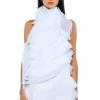ISADORA BELTED HALTER NECK MINI DRESS -AKIRA Sales Shop isadora belted halter neck mini dress white 1 1