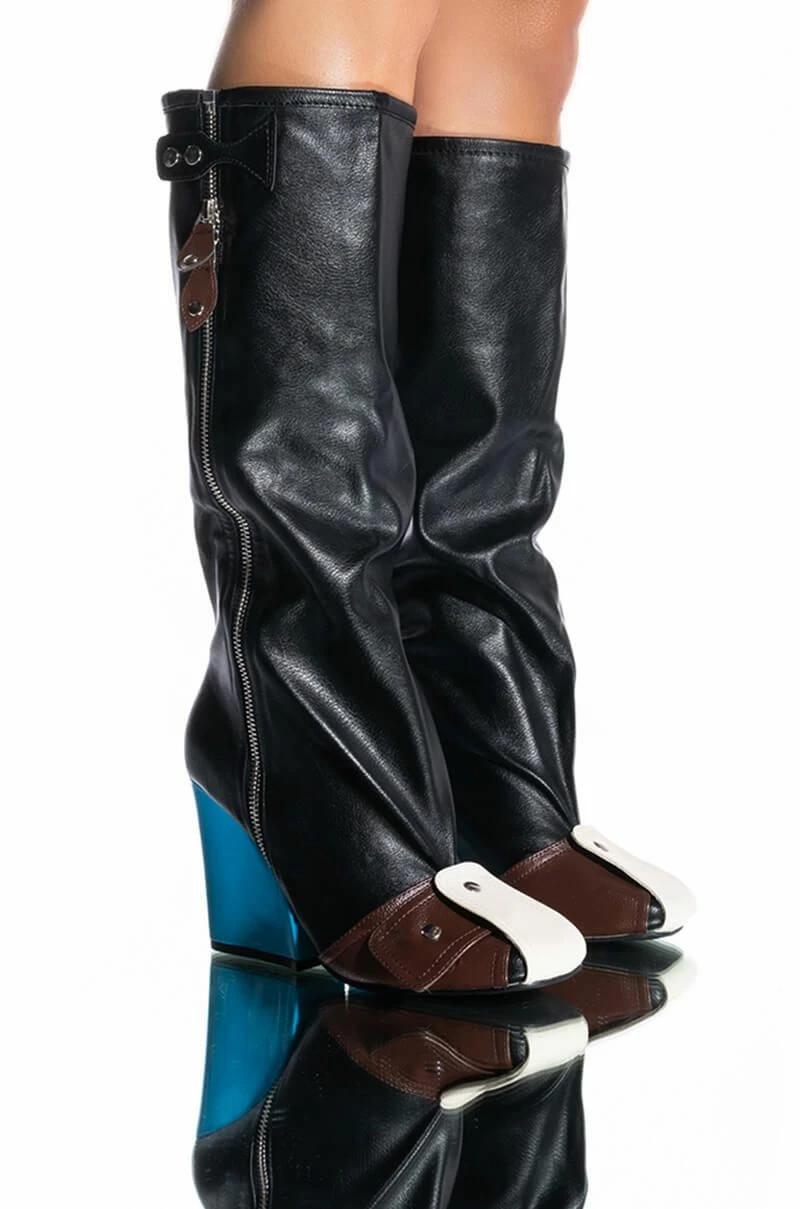 ITS A LOOK MULTI COLORED CHUNKY BOOT - Image 2