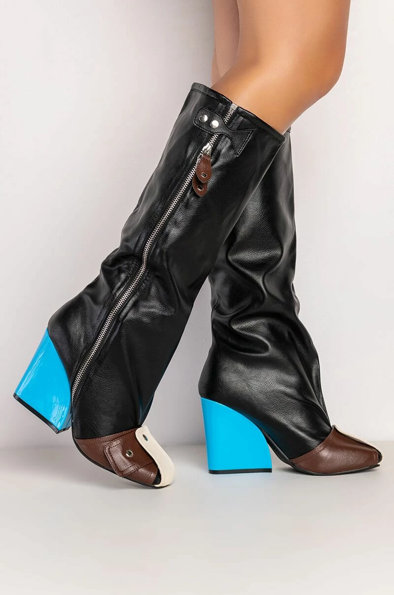 ITS A LOOK MULTI COLORED CHUNKY BOOT - Image 3