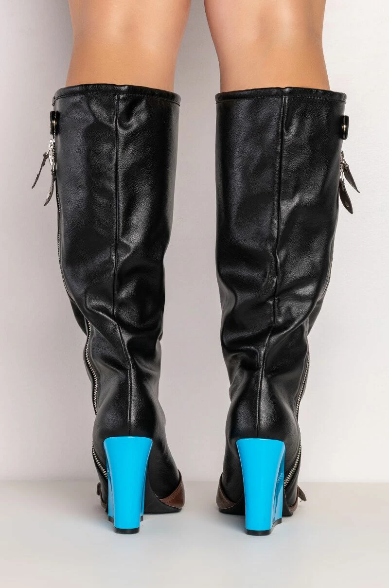 ITS A LOOK MULTI COLORED CHUNKY BOOT - Image 6