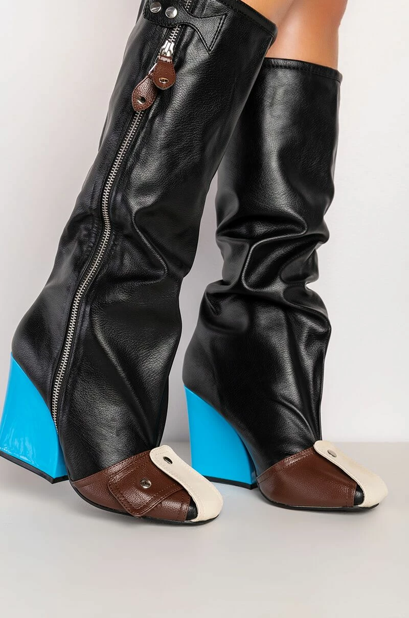 ITS A LOOK MULTI COLORED CHUNKY BOOT - Image 7