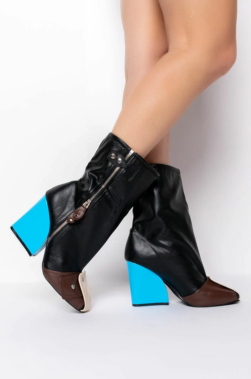 ITS A LOOK MULTI COLORED CHUNKY BOOTIE - Image 2