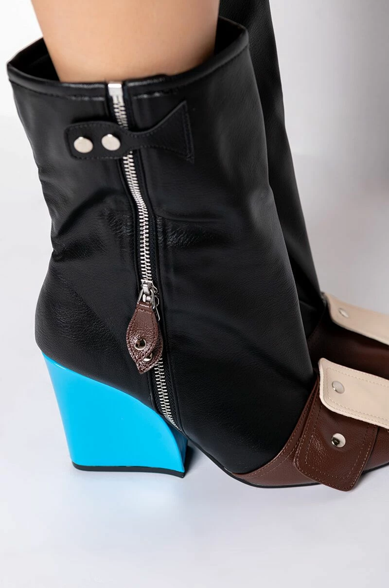 ITS A LOOK MULTI COLORED CHUNKY BOOTIE - Image 5