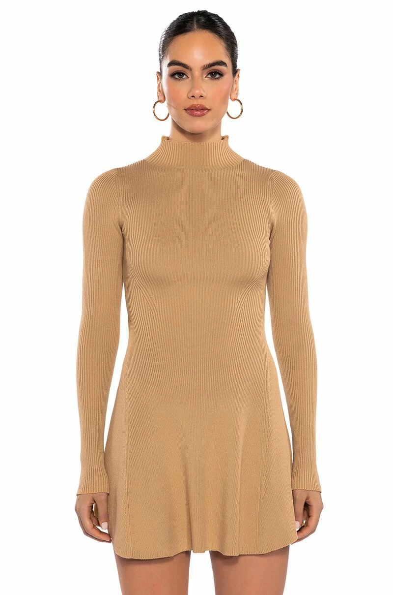 JACIE MOCK COLLAR KNIT MINI DRESS 5 JACIE MOCK COLLAR KNIT MINI DRESS - Image 3