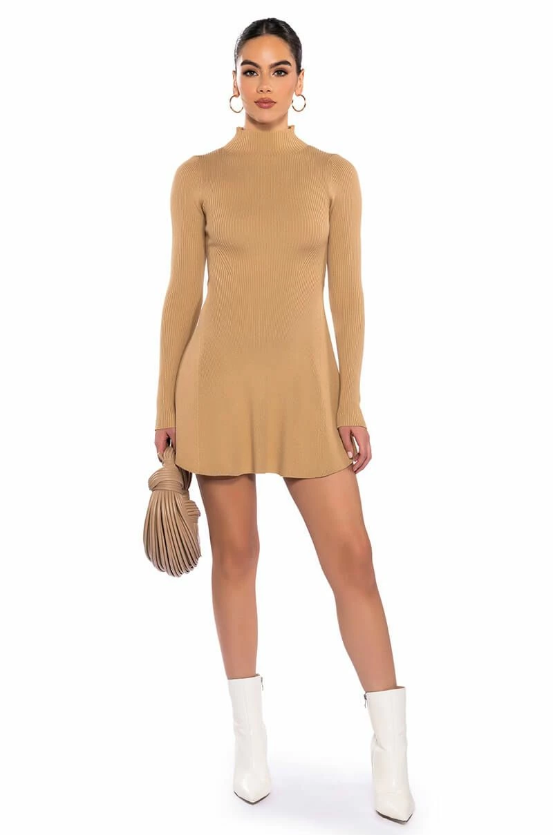 JACIE MOCK COLLAR KNIT MINI DRESS 7 JACIE MOCK COLLAR KNIT MINI DRESS - Image 5