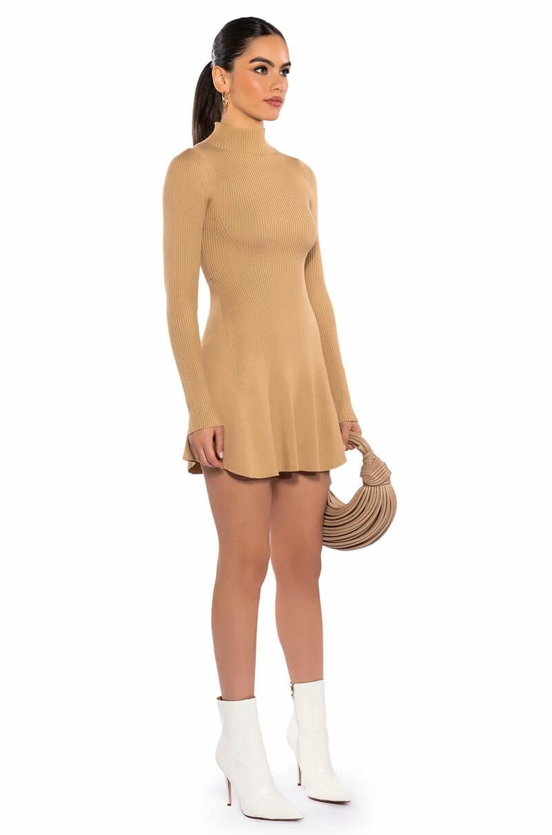 JACIE MOCK COLLAR KNIT MINI DRESS 8 JACIE MOCK COLLAR KNIT MINI DRESS - Image 6