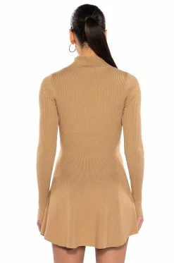 JACIE MOCK COLLAR KNIT MINI DRESS 18 JACIE MOCK COLLAR KNIT MINI DRESS -AKIRA Sales Shop jacie mock collar knit mini dress sand 6 6