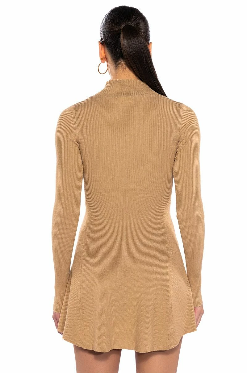JACIE MOCK COLLAR KNIT MINI DRESS 10 JACIE MOCK COLLAR KNIT MINI DRESS - Image 8
