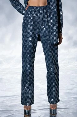LEAH WIDE LEG TROUSER 15 LEAH WIDE LEG TROUSER -AKIRA Sales Shop leah wide leg trouser blue multi 1 1 c1