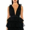 LILY SLEEVELESS TULLE MINI DRESS -AKIRA Sales Shop lily sleeveless tulle mini dress black 1 1