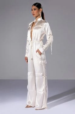 LISTEN UP UTILITY JUMPSUIT 11 LISTEN UP UTILITY JUMPSUIT -AKIRA Sales Shop listen up utility jumpsuit champagne 3 3