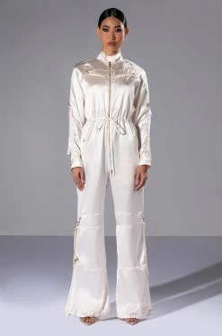 LISTEN UP UTILITY JUMPSUIT 12 LISTEN UP UTILITY JUMPSUIT -AKIRA Sales Shop listen up utility jumpsuit champagne 4 4