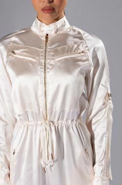 LISTEN UP UTILITY JUMPSUIT 15 LISTEN UP UTILITY JUMPSUIT -AKIRA Sales Shop listen up utility jumpsuit champagne 7 7
