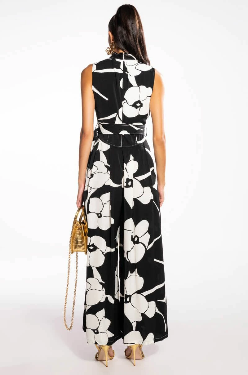 LOVE BLOOMS BELTED WIDE LEG JUMPSUIT 6 LOVE BLOOMS BELTED WIDE LEG JUMPSUIT - Image 4