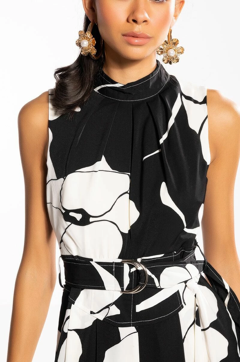 LOVE BLOOMS BELTED WIDE LEG JUMPSUIT 7 LOVE BLOOMS BELTED WIDE LEG JUMPSUIT - Image 5