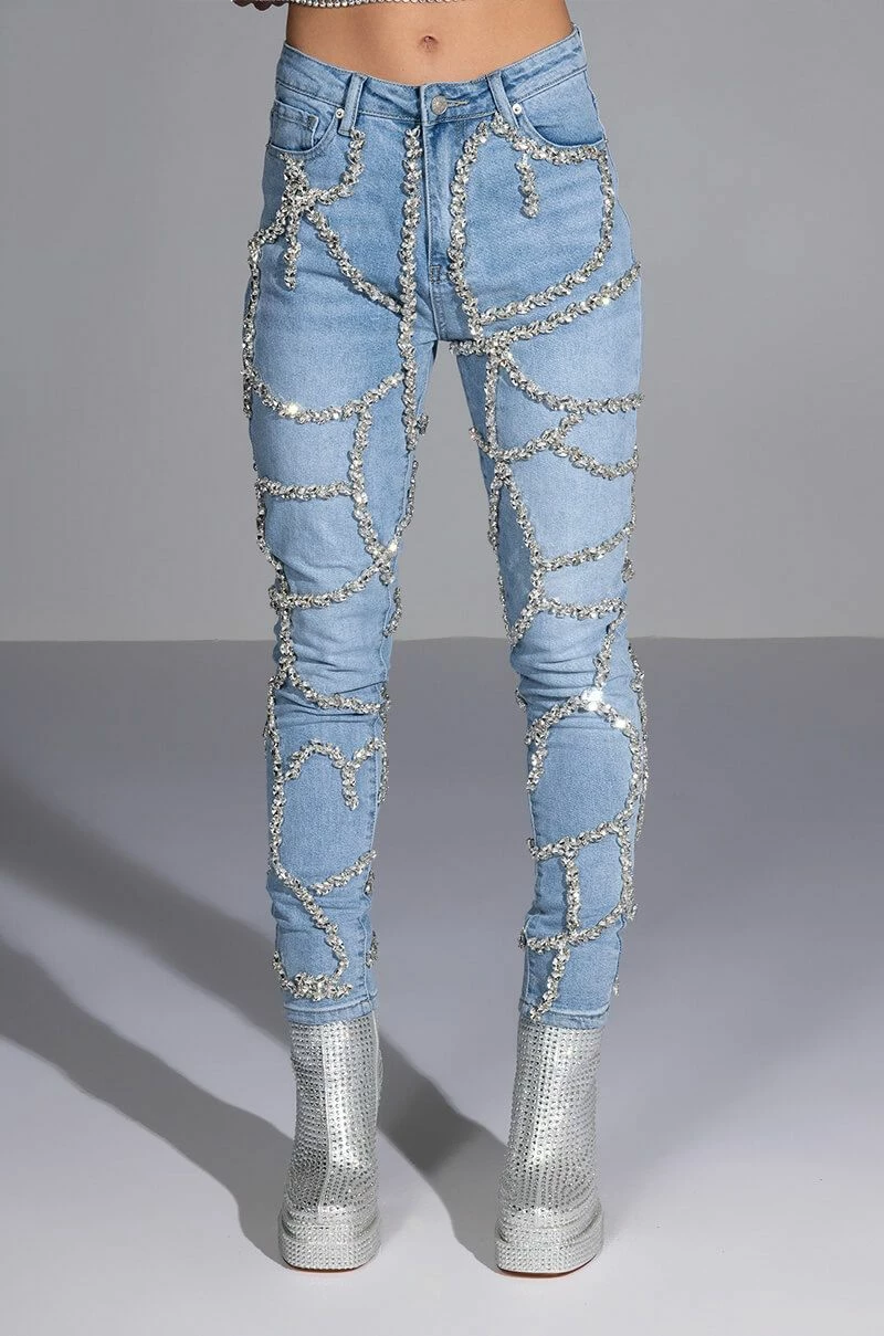 MAKE A WISH RHINESTONE HIGH WAISTED SKINNY JEAN 12 MAKE A WISH RHINESTONE HIGH WAISTED SKINNY JEAN - Image 10