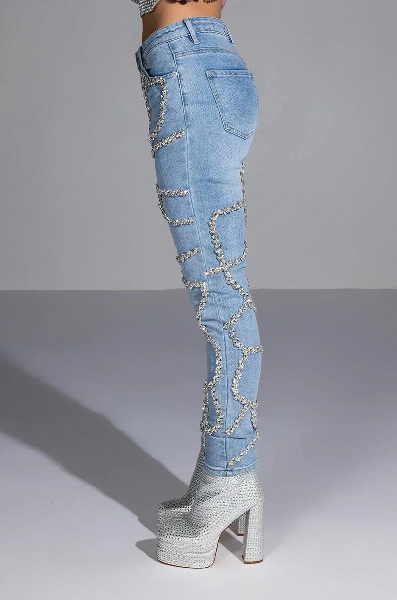MAKE A WISH RHINESTONE HIGH WAISTED SKINNY JEAN 13 MAKE A WISH RHINESTONE HIGH WAISTED SKINNY JEAN - Image 11
