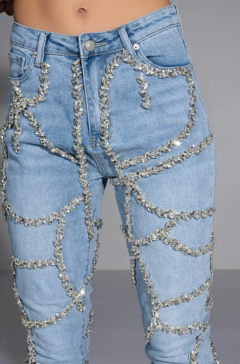 MAKE A WISH RHINESTONE HIGH WAISTED SKINNY JEAN 16 MAKE A WISH RHINESTONE HIGH WAISTED SKINNY JEAN - Image 14