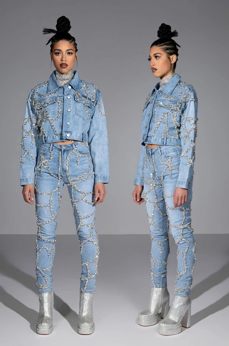 MAKE A WISH RHINESTONE HIGH WAISTED SKINNY JEAN 10 MAKE A WISH RHINESTONE HIGH WAISTED SKINNY JEAN - Image 8