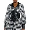 NEW ON THE BLOCK HOUNDSTOOTH MINI DRESS 2 NEW ON THE BLOCK HOUNDSTOOTH MINI DRESS -AKIRA Sales Shop new on the block houndstooth mini dress black white 1 1 c1