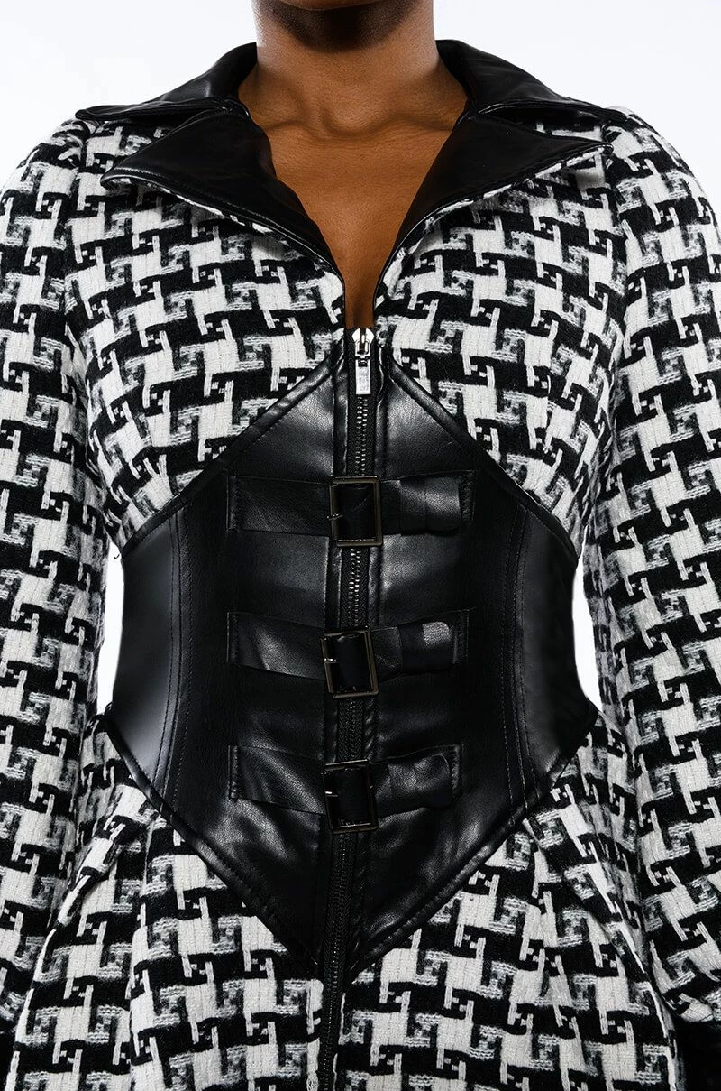 NEW ON THE BLOCK HOUNDSTOOTH MINI DRESS 9 NEW ON THE BLOCK HOUNDSTOOTH MINI DRESS - Image 7