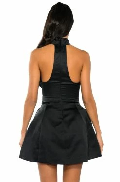NOT YOUR BABE FLOWER DETAIL FIT AND FLARE MINI DRESS 14 NOT YOUR BABE FLOWER DETAIL FIT AND FLARE MINI DRESS -AKIRA Sales Shop not your babe flower detail fit and flare mini dress black 6 6