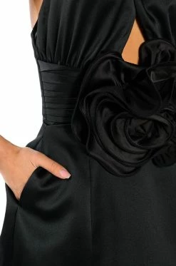 NOT YOUR BABE FLOWER DETAIL FIT AND FLARE MINI DRESS 15 NOT YOUR BABE FLOWER DETAIL FIT AND FLARE MINI DRESS -AKIRA Sales Shop not your babe flower detail fit and flare mini dress black 7 7