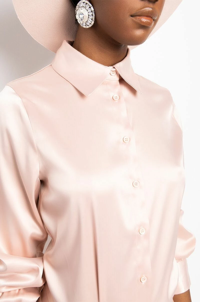 ON YOUR MIND MINI BUTTON UP DRESS - Image 6