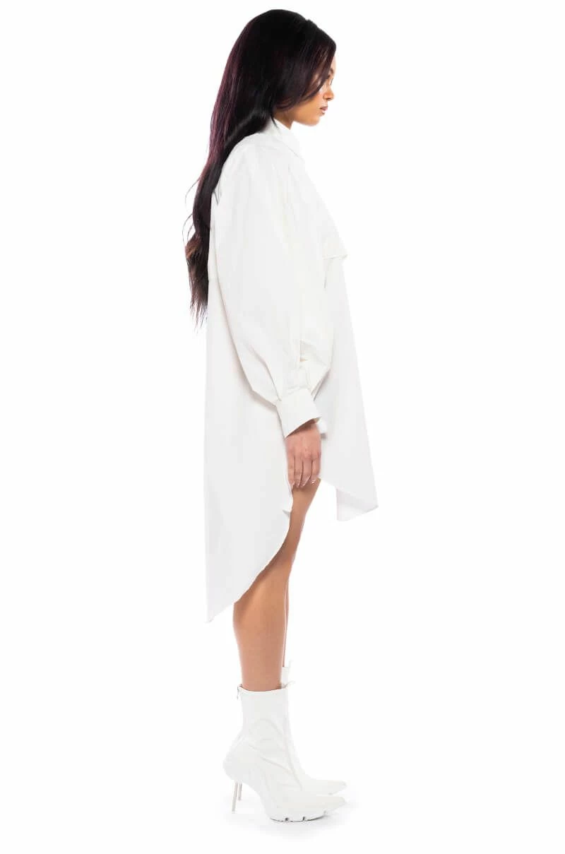ONE STEP CLOSER OVERSIZED POPLIN BUTTON DOWN DRESS 5 ONE STEP CLOSER OVERSIZED POPLIN BUTTON DOWN DRESS - Image 3